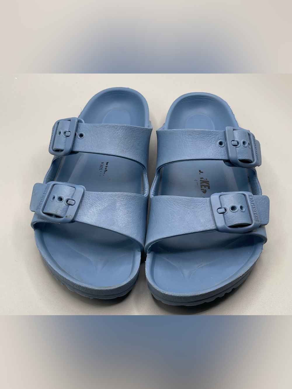 Birkenstock Arizona EVA kids sandal in Elemental blue size 29